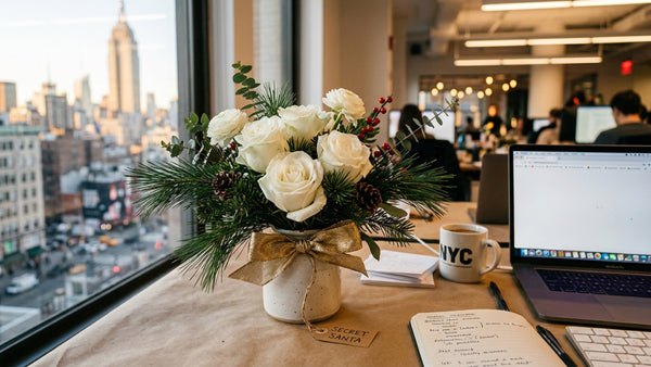 Secret Santa office flower gift NYC — TJ Flowers NYC