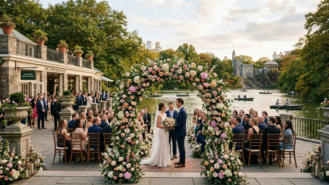 Wedding Flowers at The Loeb Boathouse, Central Park: A NYC Florist's Guide