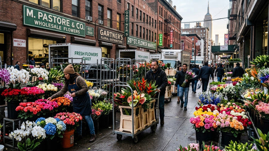 NYC 28th Street Flower District wholesale market — TJ Flowers NYC