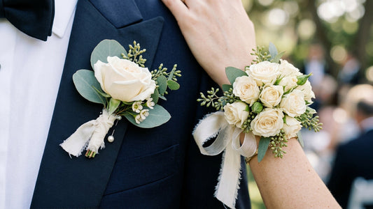 Wedding boutonniere and corsage — TJ Flowers NYC