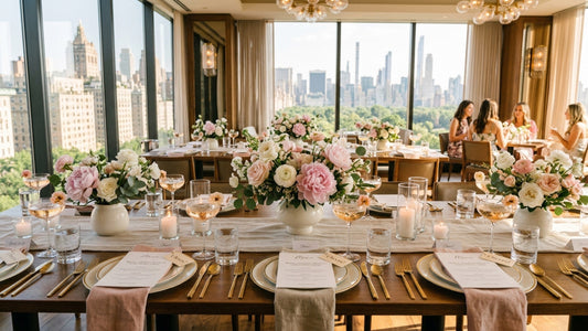 NYC bridal shower brunch centerpiece — TJ Flowers NYC