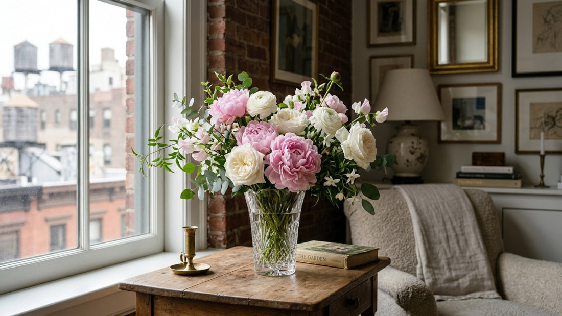 Flowers in shaded corner away from direct sun — TJ Flowers NYC