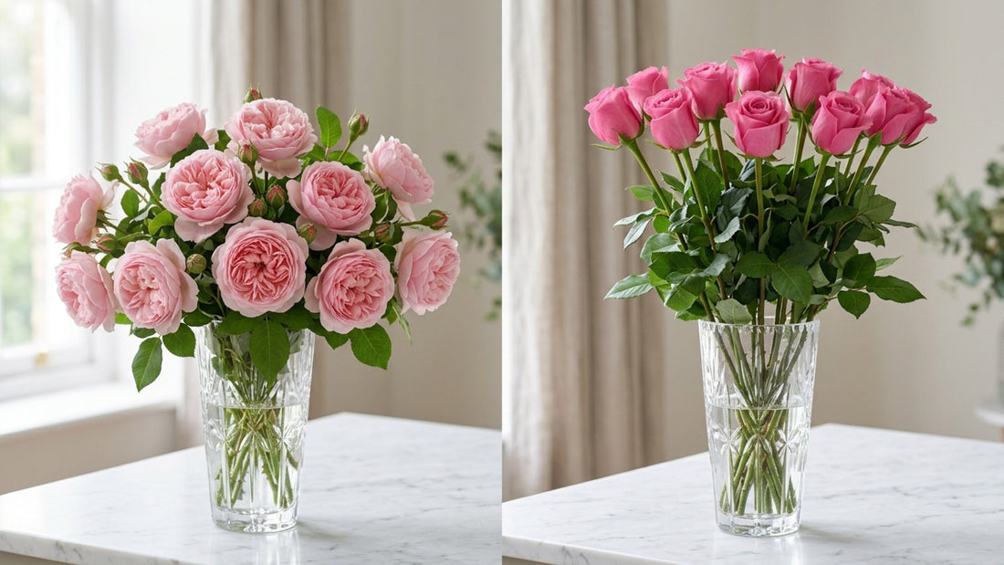 Garden roses vs standard roses comparison — TJ Flowers NYC