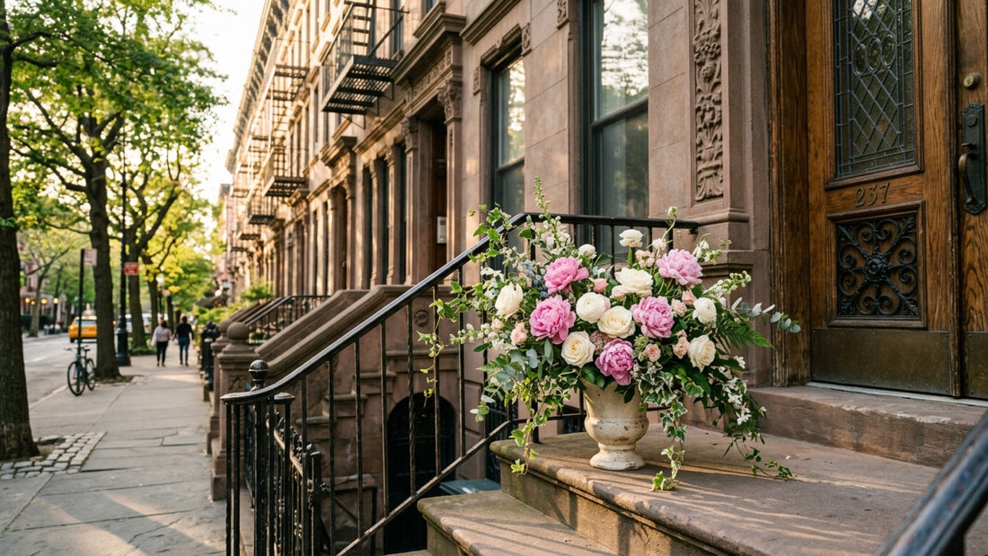 Harlem NYC Strivers Row brownstone flower delivery — TJ Flowers NYC