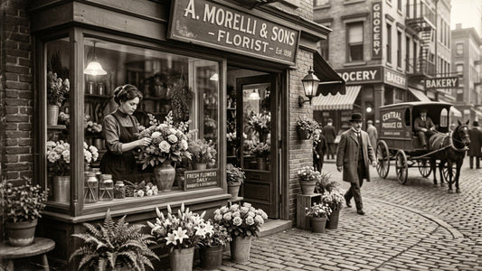 Historic NYC flower shop storefront — TJ Flowers NYC