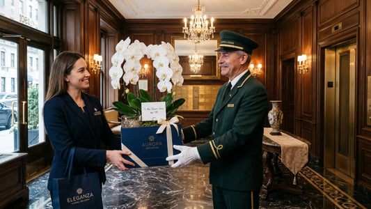 Orchid delivery to NYC doorman building — TJ Flowers NYC