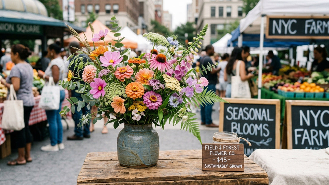 Sustainable locally-grown flower arrangement — TJ Flowers NYC