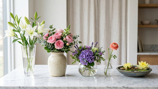 Vase types for different flowers — TJ Flowers NYC