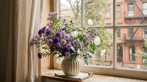 Purple asters — September birth flower