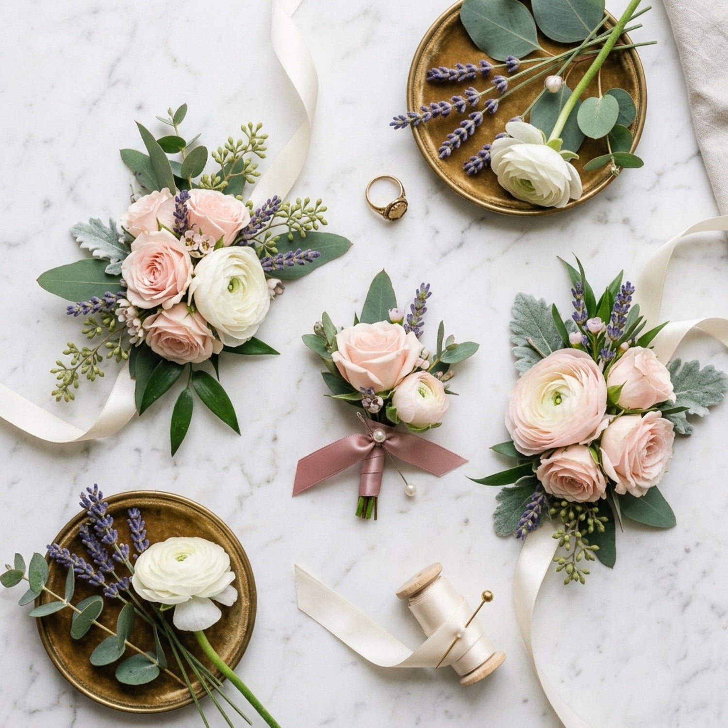 Corsages and Boutonnieres by TJ Flowers NYC