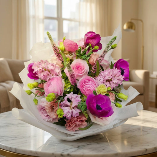 Blush Enchantment hand-tied bouquet