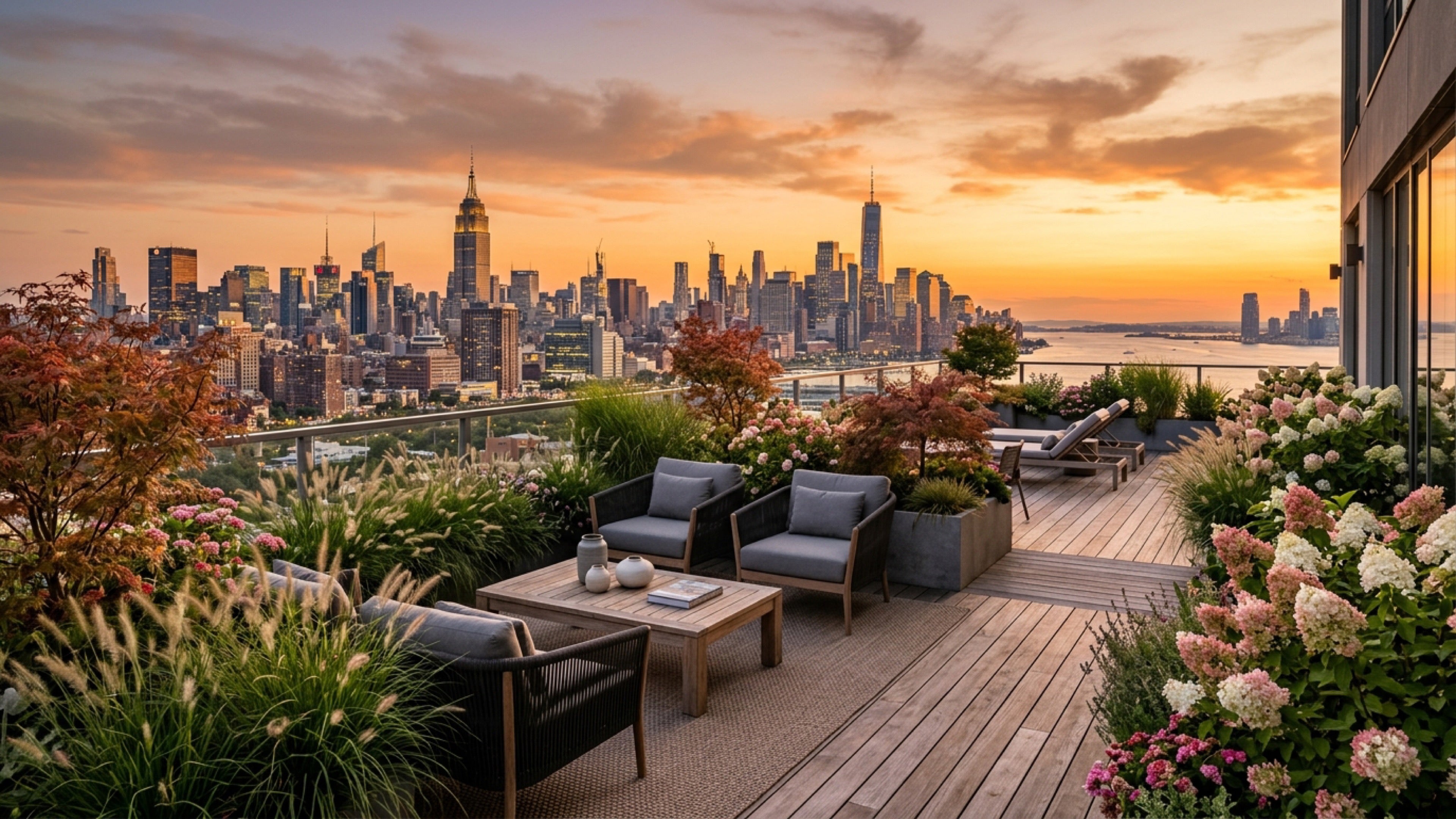 TJ Flowers Landscaping Rooftop 4K