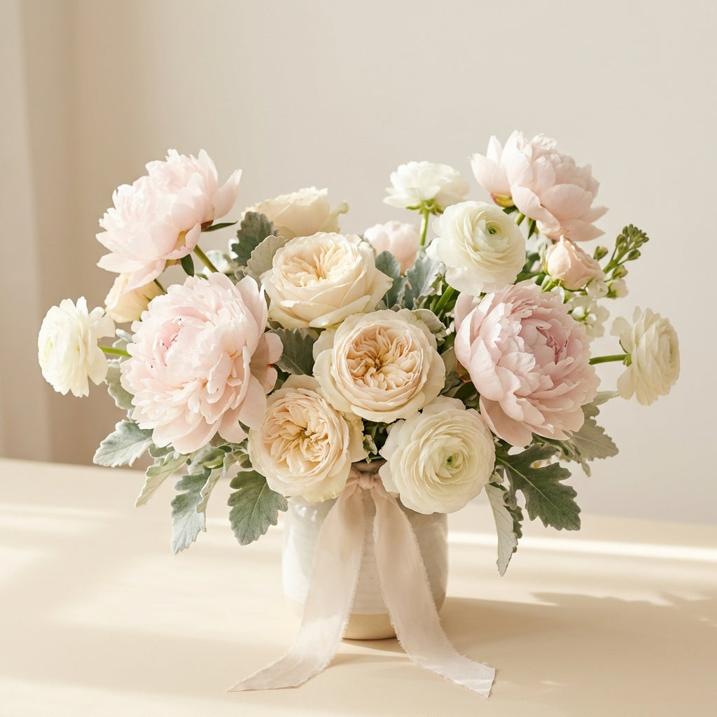 Mother's Day luxury bouquet with garden roses by TJ Flowers NYC